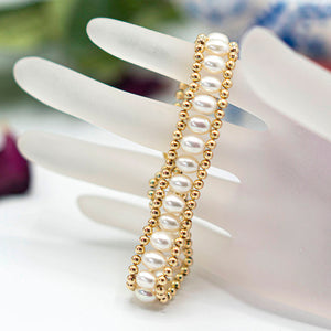 Hand Braided Pearl Bracelet