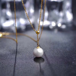 18ct Gold Necklace With Pearl Pendant