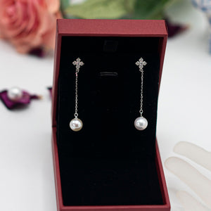 18ct Gold Vermeil Pearl Drop Earrings