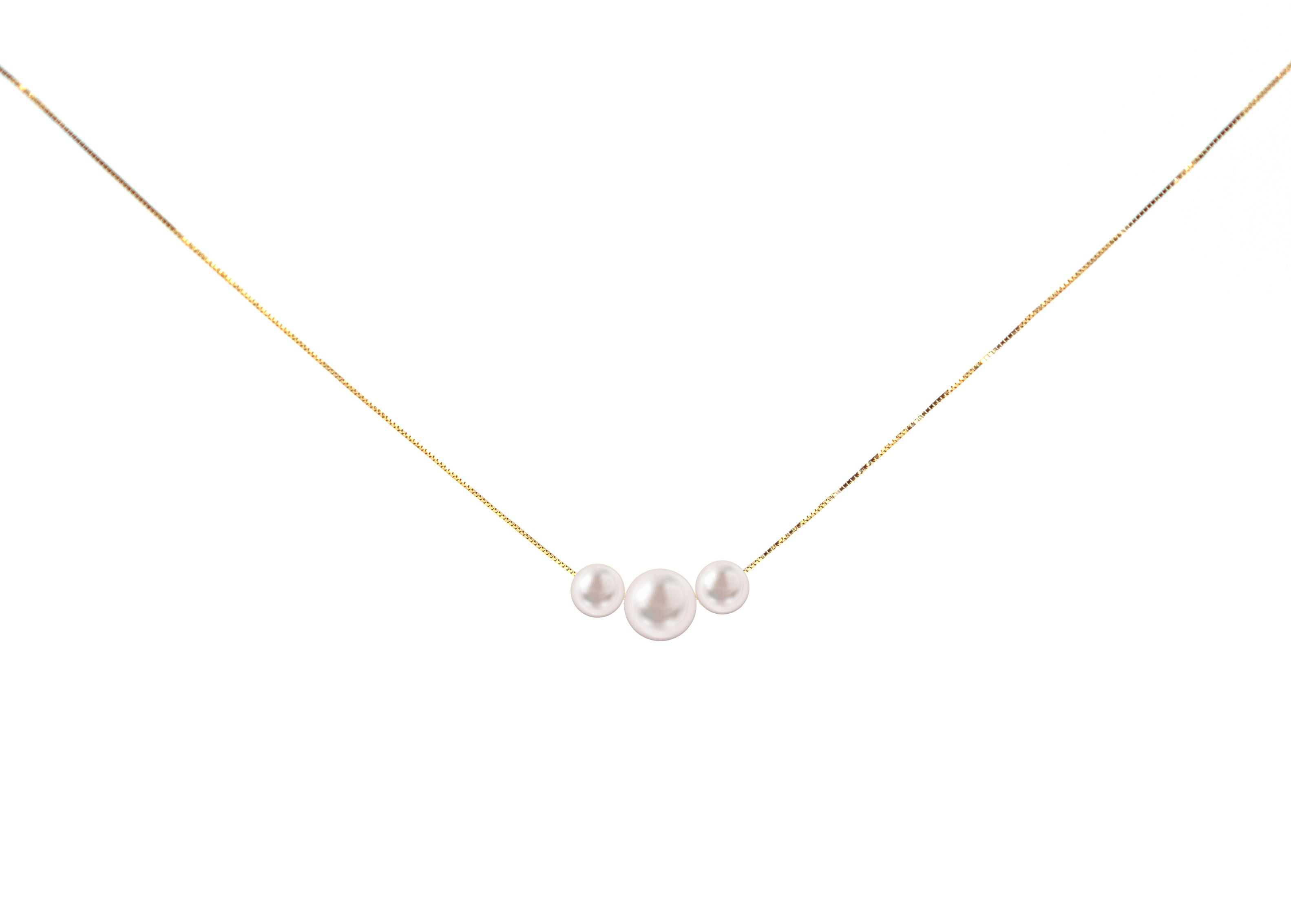 Akoya Pearl Necklace 14ct Gold