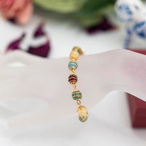 Hand-braided Bracelet with Gemstone