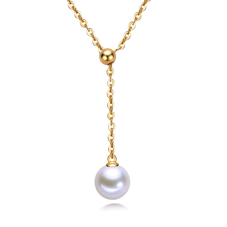 18ct Gold Necklace With Pearl Pendant