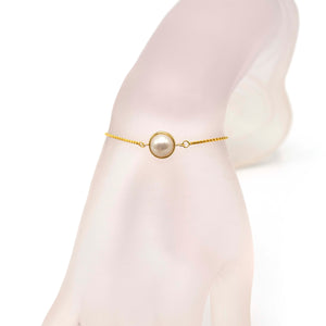 Saturn - 18ct Gold Vermeil Pearl Bracelet