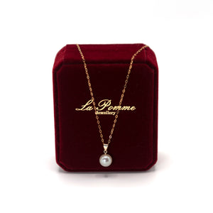 9ct Gold Necklace With Pearl Pendant