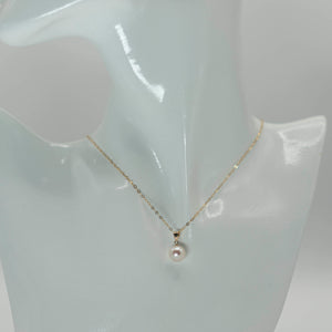 9ct Gold Necklace With Pearl Pendant