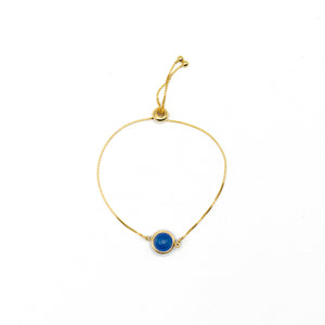 Saturn - 18ct Gold Vermeil Bracelet With Gemstone (10mm)