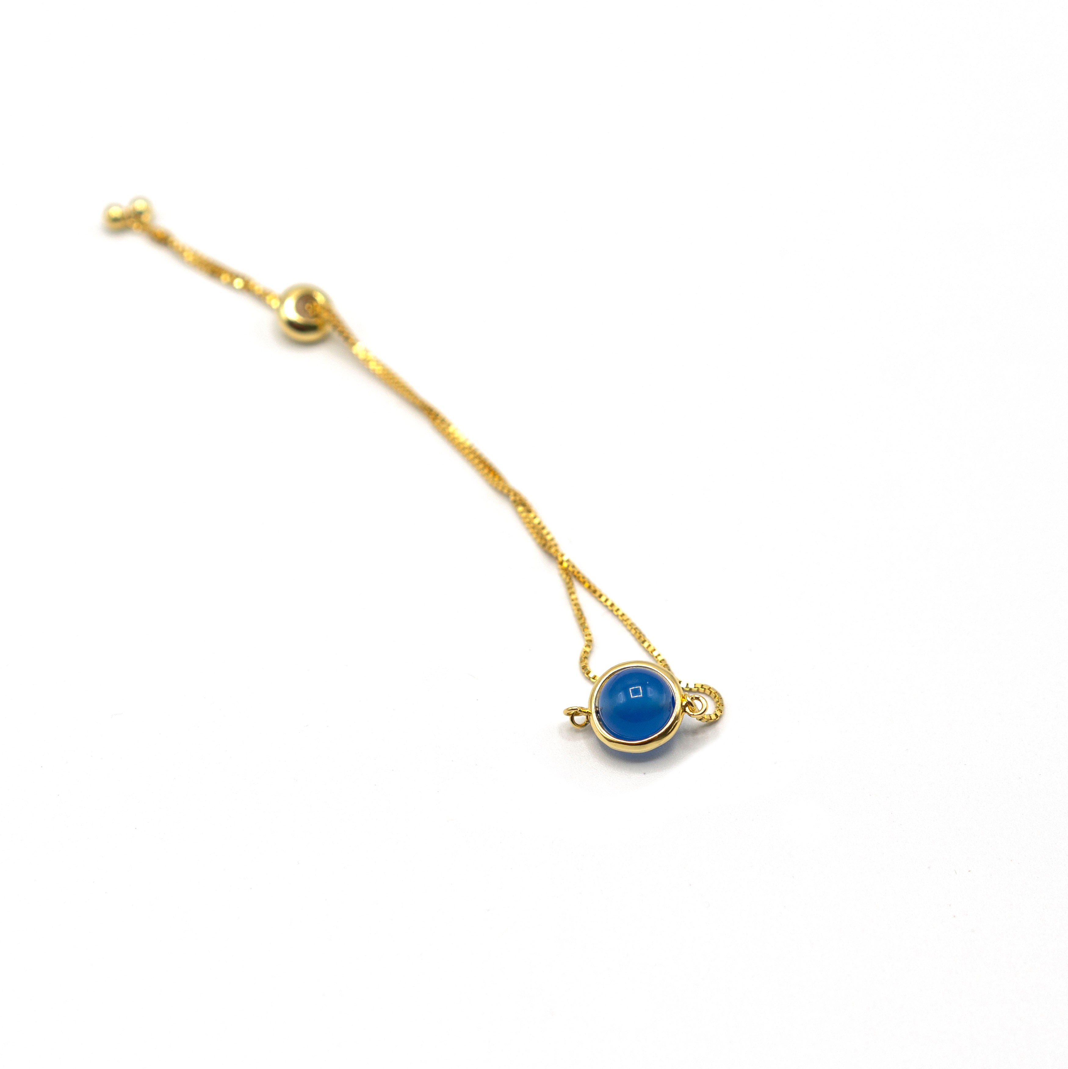 Saturn - 18ct Gold Vermeil Bracelet With Gemstone (10mm)