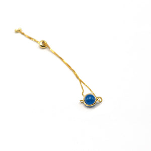 Saturn - 18ct Gold Vermeil Bracelet With Gemstone (10mm)