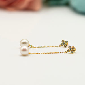 18ct Gold Vermeil Pearl Drop Earrings