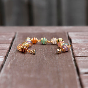 Hand-braided Bracelet with Gemstone