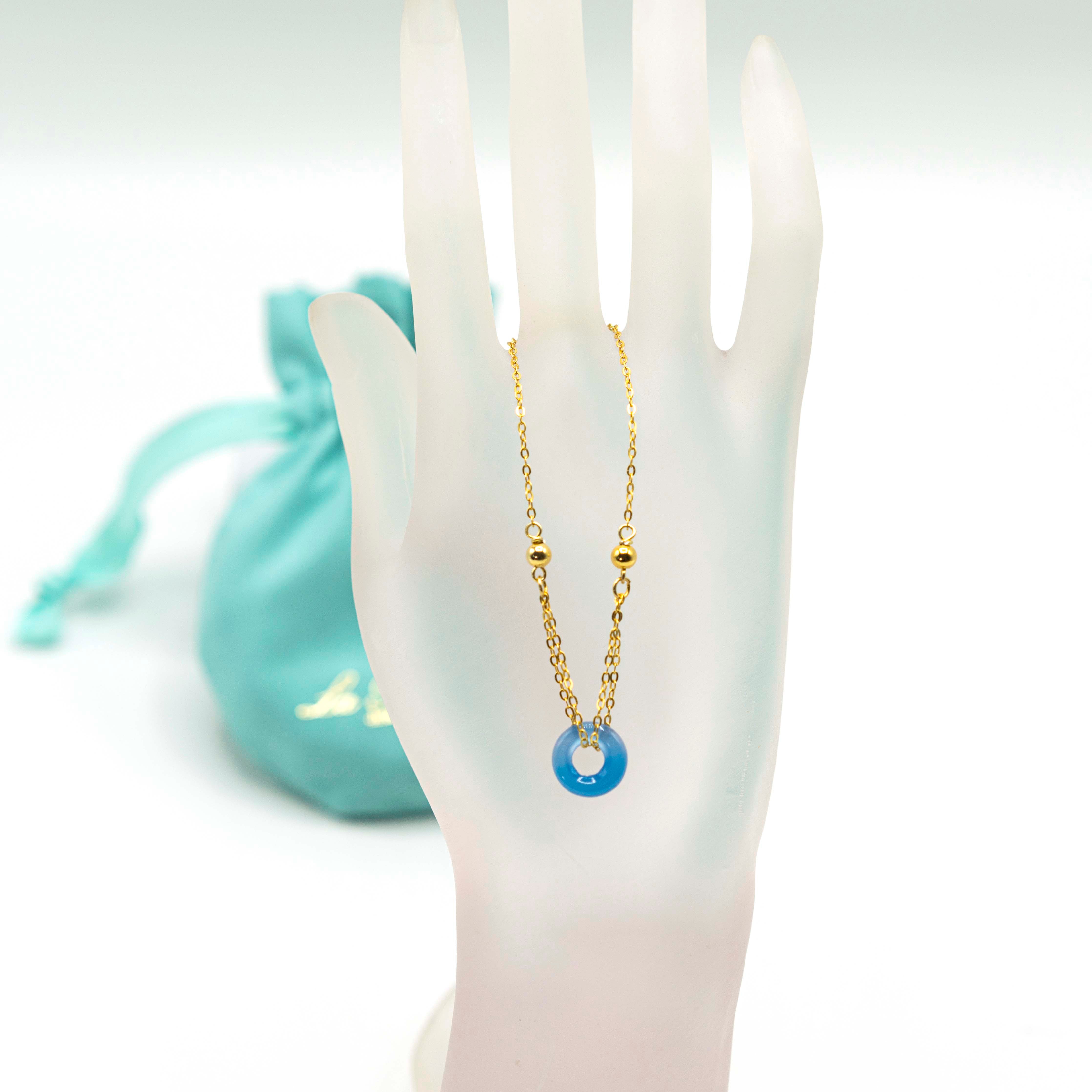 18ct Gold Vermeil Bracelet With Gem Stone