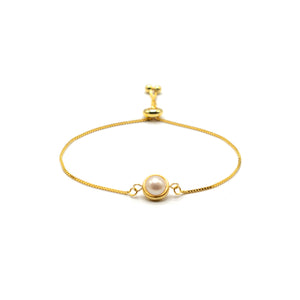 Saturn - 18ct Gold Vermeil Pearl Bracelet