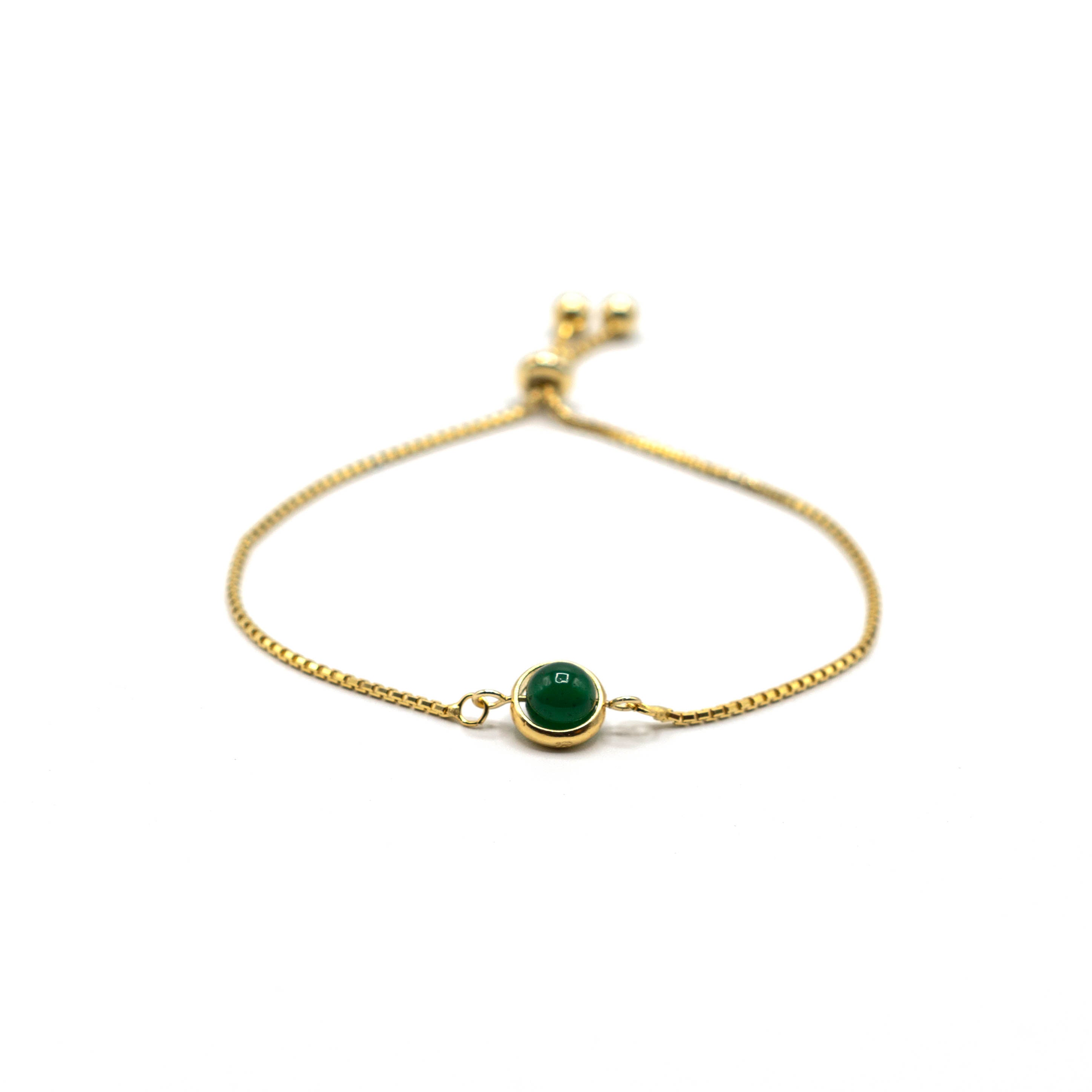 Saturn - 18ct Gold Vermeil Bracelet With Gemstone 8mm