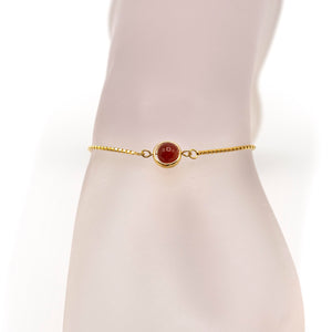 Saturn - 18ct Gold Vermeil Bracelet With Gemstone 8mm